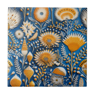 Chinoiserie Exotische Vogels Botanisch Patroon (7) Tegeltje