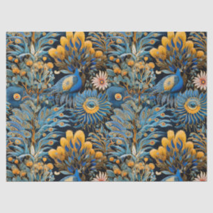 Chinoiserie Exotische Vogels Botanisch Patroon (7) Tissuepapier
