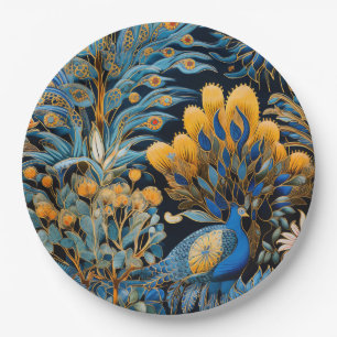 Chinoiserie Exotische Vogels Botanisch Patroon (8) Papieren Bordje