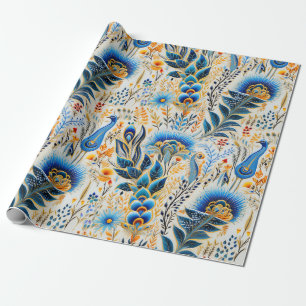 Chinoiserie Exotische Vogels Botanisch Patroon (9) Cadeaupapier