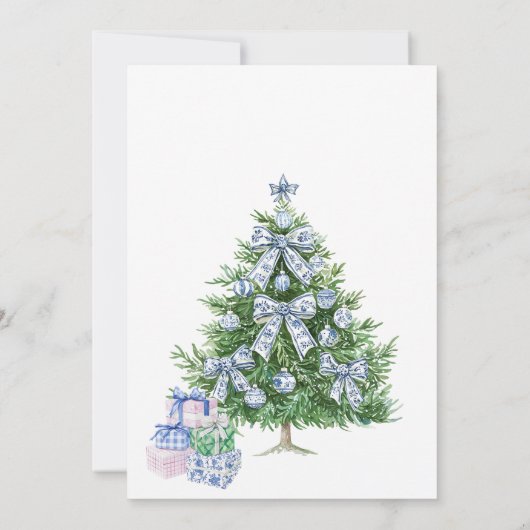 Chinoiserie Favoriete Dingen Feestdagen Party Kaart (Achterkant)