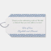 Chinoiserie Feestdagen Weddenschappen Cadeaulabel (Achterkant Horizontaal)