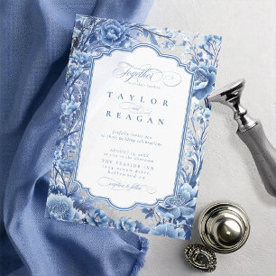 Chinoiserie Floral Border ID1094 Acryl Uitnodigingen