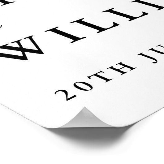 Chinoiserie Floral Engagement Party Welkomstbord Poster (Hoek)