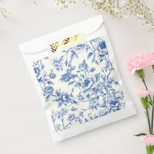 Chinoiserie Floral Favor Bags Bedankzakje (Gezegeld)