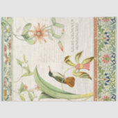Chinoiserie Floral Hummingbird  ontkoppeling Tissuepapier (Voorkant)