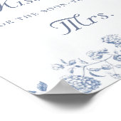 Chinoiserie Floral Raad eens hoeveel kussen Poster (Hoek)