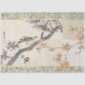 Chinoiserie Floral  Vogelscript Decoupage Tissuepapier (Voorkant)