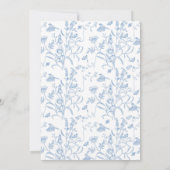 Chinoiserie Floral Vrijgezellenfeest Kaart (Achterkant)