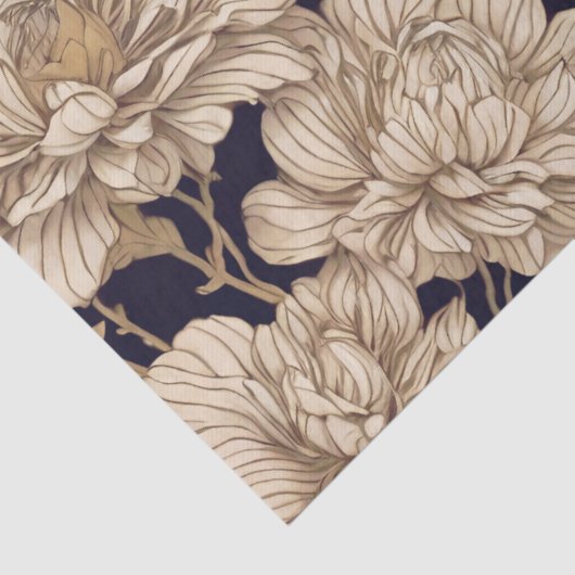 Chinoiserie Florals Decoupage Tissuepapier (Detail)