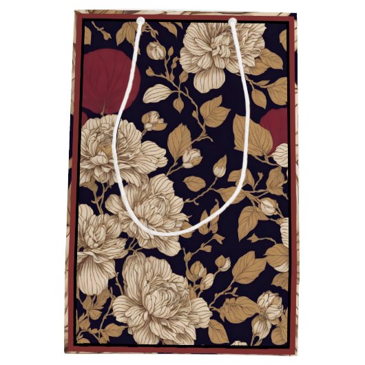 Chinoiserie Florals Medium Cadeauzakje (Achterkant)