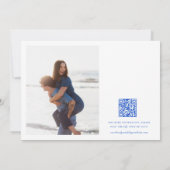 Chinoiserie Fotobruiloft Save the Date Uitnodiging (Achterkant)