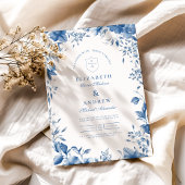 Chinoiserie Frans Blauw Victoriaans Bloemen Bruilo Kaart