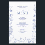 Chinoiserie Frans Blauw Victoriaans Bruiloft Menu<br><div class="desc">Introductie van onze glamoureuze Chinoiserie Frans Blauw Victoriaans huwelijksmenu! Elegant gemaakt met een handgetekend ontwerp en met prachtige blauwe tuinbloemen, zoemende bijen en delicate vlinders, is dit een tijdloos menu voor uw speciale dag dat niet snel zal worden vergeten. Perfect gemaakt om de stijl van zelfs de meest geavanceerde gelegenheden...</div>