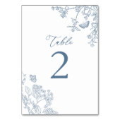 Chinoiserie Frans Blauw Vrijgezellenfeest Flat Kaart (Voorkant)