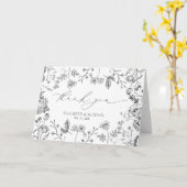 Chinoiserie Frans Victoriaans foto dank u Kaart (Gele Bloem)