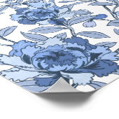 Chinoiserie French Blue Welcome Baby Sign Poster (Hoek)