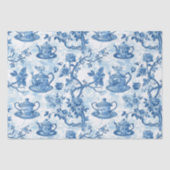 Chinoiserie French Toile du Jouy Theepatroon Tissuepapier (Voorkant)