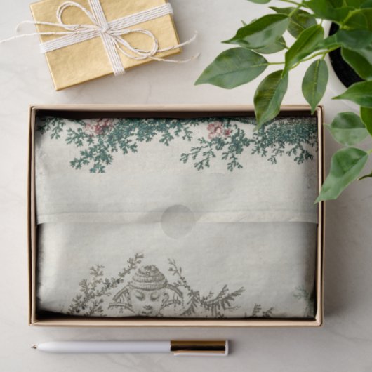  Chinoiserie Garden Jean-Baptiste Pillement Tissuepapier (Geschenk)
