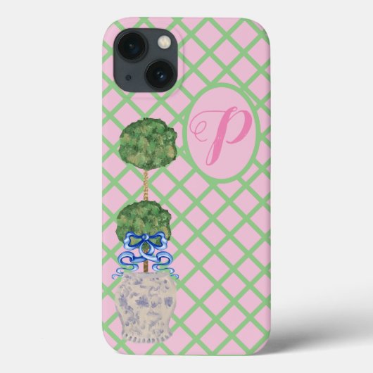 Chinoiserie Garden Topiary Ginger Jar Jars Hoesje- Case-Mate iPhone Case (Achterkant)