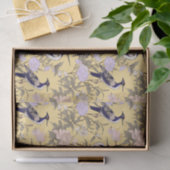 Chinoiserie Geel Bloemen Egret Tissuepapier (Geschenk)