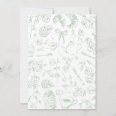 Chinoiserie Geslacht Neutrale Thee Party Baby Show Kaart (Achterkant)