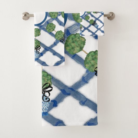 Chinoiserie Ginger Jar    Bad Handdoek (Insitu)