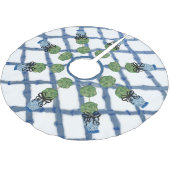 Chinoiserie Ginger Jar Cloth Napkin Kerstboom Rok (Gekanteld)