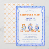 Chinoiserie Ginger Jar Halloween Party Kaart (Voorkant / Achterkant)