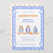 Chinoiserie Ginger Jar Harvest Party Kaart (Voorkant / Achterkant)