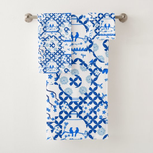 Chinoiserie Ginger Jar Jars Bath-handdoekset Bad Handdoek (Insitu)