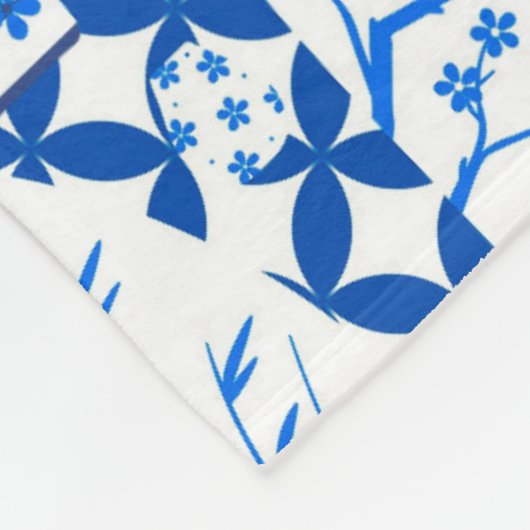 Chinoiserie Ginger Jar Jars Fleece Blanket (Hoek)