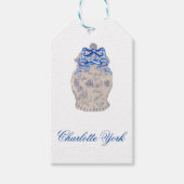 Chinoiserie Ginger Jar Jars Gift Labels Cadeaulabel (Voorkant)