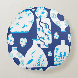 Chinoiserie Ginger Jar Jars Sierkussen Rond Kussen