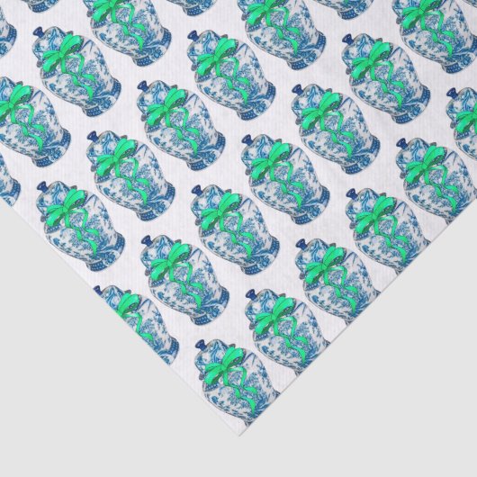 Chinoiserie Ginger Jar Jars Tissue Paper Tissuepapier (Detail)