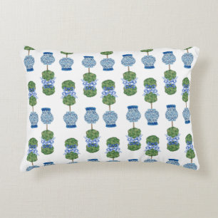 Chinoiserie Ginger Jar Jars Topiary Accent Pillow Kussen