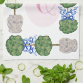 Chinoiserie Ginger Jar Jars Topiary Basket Theedoek (Gevouwen)