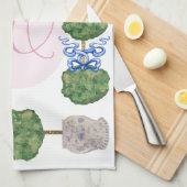 Chinoiserie Ginger Jar Jars Topiary Basket Theedoek (Quarter Fold)