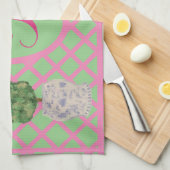 Chinoiserie Ginger Jar Jars Topiary Basket Theedoek (Quarter Fold)