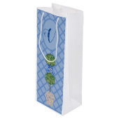 Chinoiserie Ginger Jar Jars Topiary Basket Wijn Cadeautas (Voorkant Gekanteld)