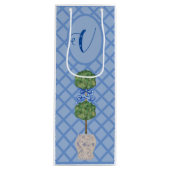 Chinoiserie Ginger Jar Jars Topiary Basket Wijn Cadeautas (Voorkant)