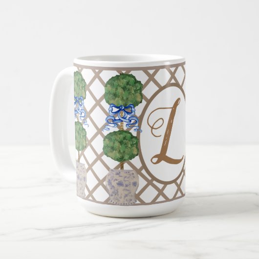 Chinoiserie Ginger Jar Jars Topiary Koffiemok (Voorkant links)