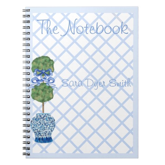 Chinoiserie Ginger Jar Jars Topiary Notitieboek (Voorkant)