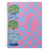 Chinoiserie ginger jar Jars Topiary spiral noteboo Notitieboek (Voorkant)