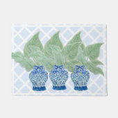 Chinoiserie Ginger Jar Jars Tropical Leaves Doorma Deurmat (Voorkant)