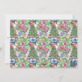 Chinoiserie Ginger Jar Kerstboom Foto Feestdagenkaart (Achterkant)