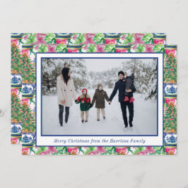 Chinoiserie Ginger Jar Kerstboom Foto Feestdagenkaart