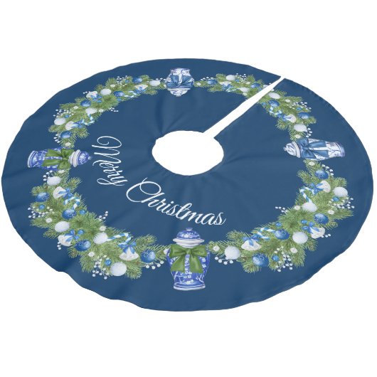 Chinoiserie Ginger Jar Kerstboomrok Kerstboom Rok (Gekanteld)