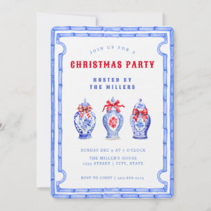 Chinoiserie Ginger Jar KERSTFEEST Kaart