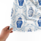 Chinoiserie Ginger Jar Monogram  Fleece Deken